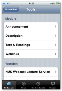NUS IVLE iPhone App – Now available on the iTunes App Store ...