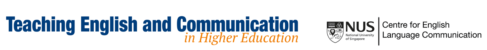 NUS CELC: Teaching English and Communication in Higher Education