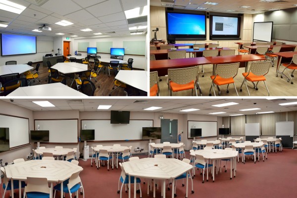 Active Learning Rooms collage