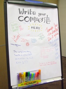  Comments left by Visitors at the Department of English Language and Literature Booth