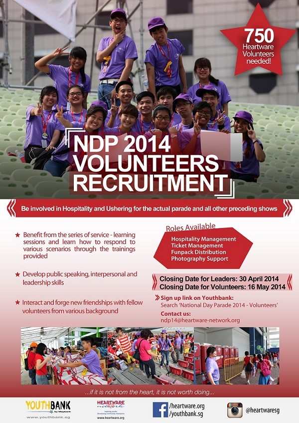 Poster for NDP volunteer