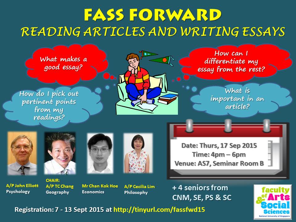 FASS Forward - Reading Articles and Writing Essays Sept 2015