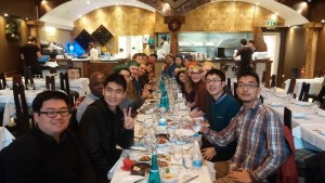 Year-end lunch organized by King's Interdisciplinary Social Science for its members.