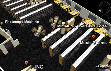 Music Library 3D map