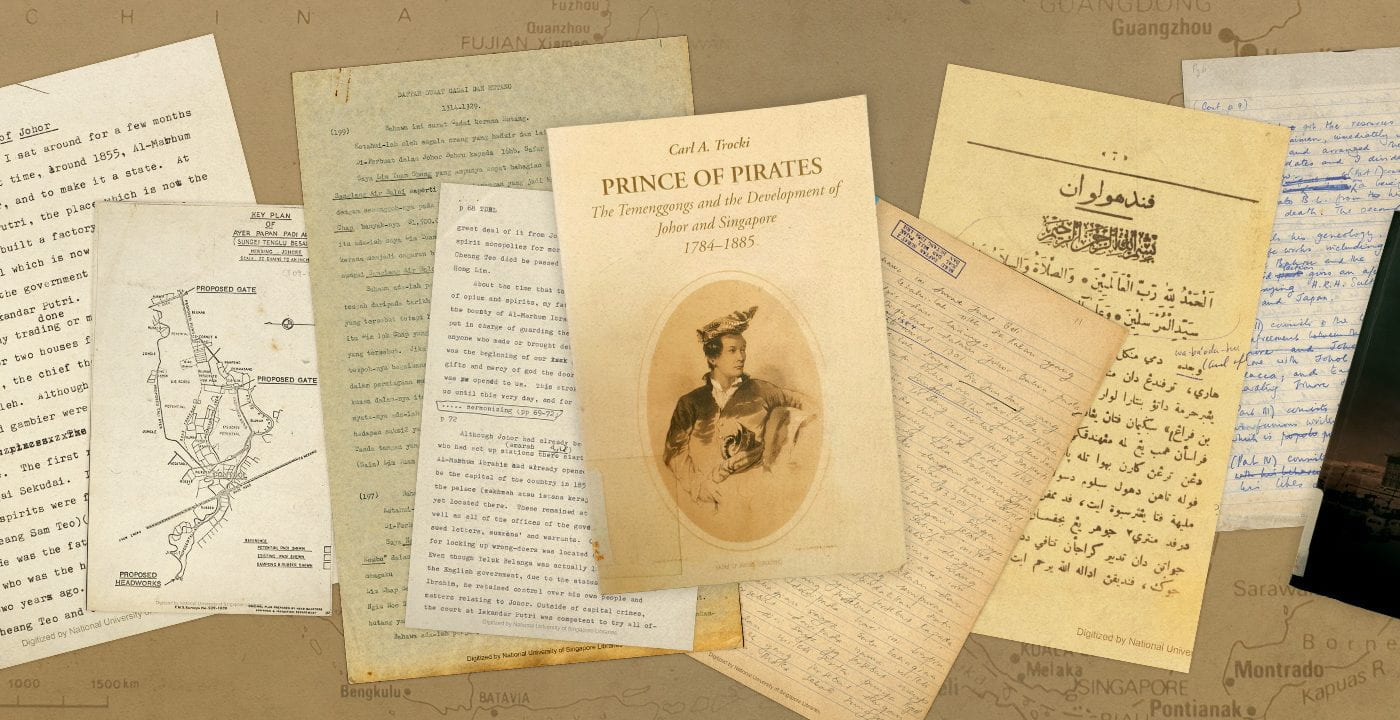 Collage of private papers