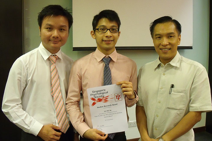 Soh Wei Jie and Julianne Tan Wen-Li win Singapore Psychological Society Undergraduate Research Awards!